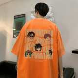 重磅纯棉直播抖音品质美式复古潮牌蜡染水洗做旧宽松t恤D186P35，男装T恤，电商A486