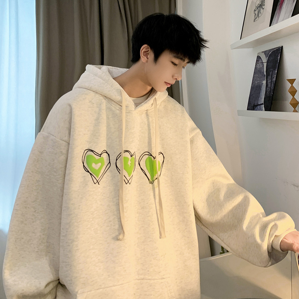 2023春装重磅华棉欧美式嘻哈潮流发泡印花宽松连帽卫衣W357-P55，男装卫衣，电商A486