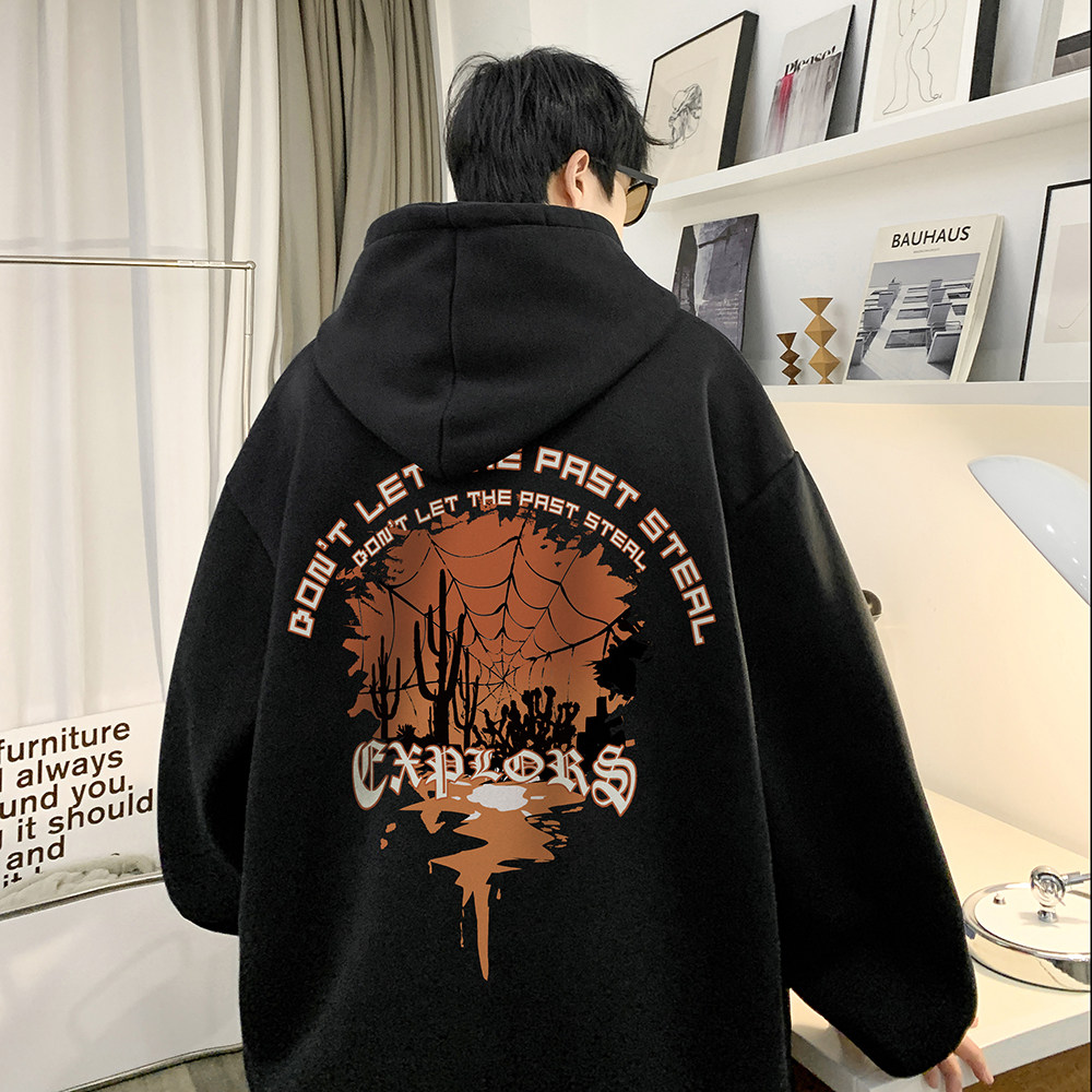 重磅华棉 2023春装美式潮牌卡通宽松连帽卫衣外套 W657-P50图片