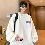 重磅华棉2023春装欧美式嘻哈印花潮流圆领卫衣W256-P40，男装卫衣，电商A486