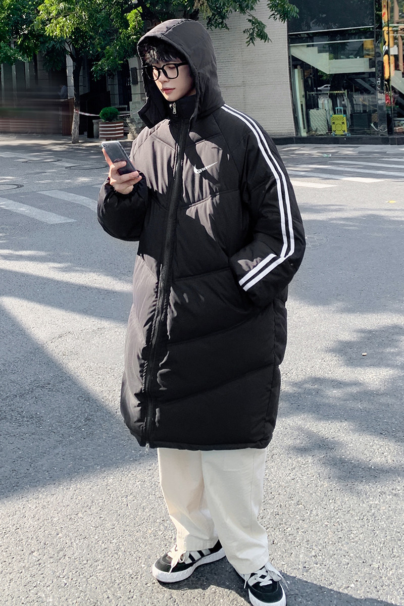 2023冬装新款韩版港风中长款羽绒棉衣外套加厚连帽棉服Y2207-P120,男装棉衣,电商A486
