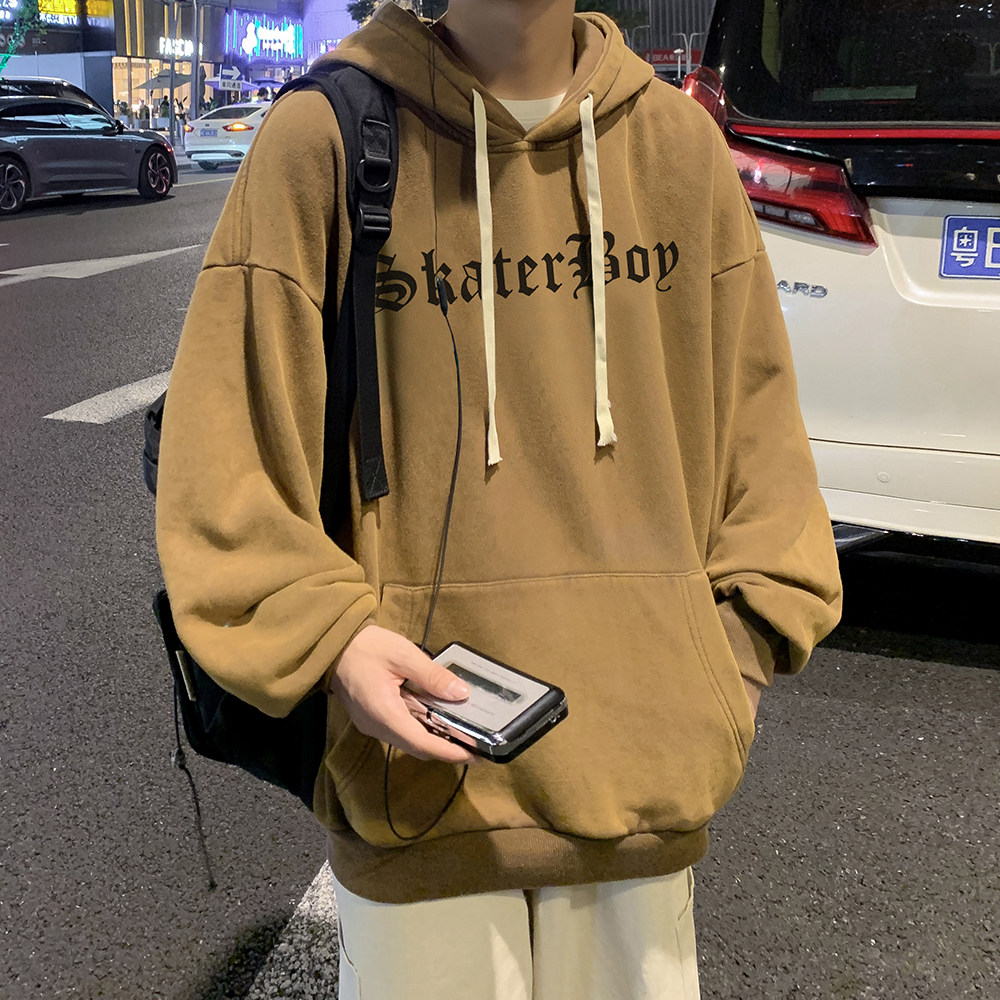 抖音品质欧美式做旧水洗复古印花潮流连帽卫衣高街外套W298-P70,男装卫衣,电商A486