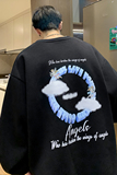 重磅华棉2023春装欧美式嘻哈印花潮流圆领卫衣W257-P40，男装卫衣，电商A486
