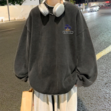 重磅华棉美式做旧水洗复古印花潮流圆领卫衣外套W503-P60，男装卫衣，电商A486