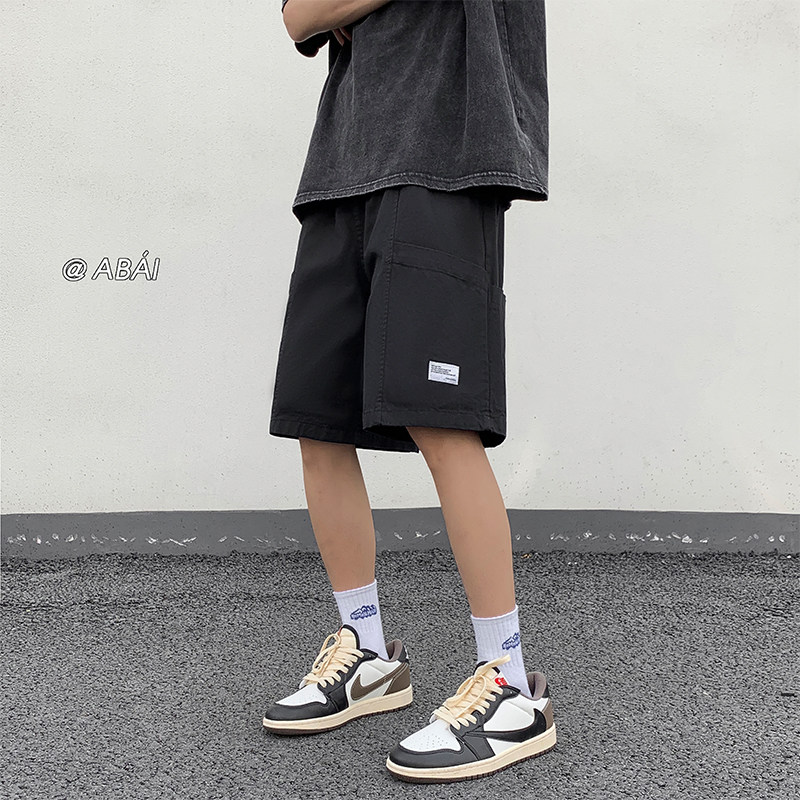 欧美式高街潮男中裤工装休闲短裤夏季潮流宽松五分裤D2116-P40,男装休闲裤,电商A486