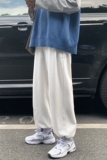 2024春季运动卫裤男休闲裤子韩版潮流直筒宽松束脚九分裤K58-P45，男装休闲裤，电商A486