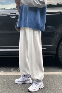 2024春季运动卫裤男休闲裤子韩版潮流直筒宽松束脚九分裤 K58-P45图片