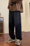 2023春季美式潮牌高街宽松直筒水洗牛仔裤男阔腿长裤K201-P50，男装牛仔裤，电商A486