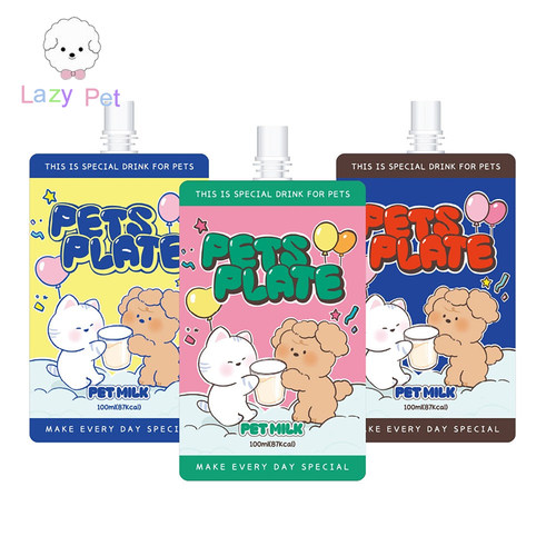 韩代petsplate宠物功能牛奶100ml