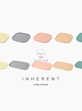 部分现货~韩国正品Inherent宠物猫狗ins马卡龙防滑硅胶碗架垫餐垫