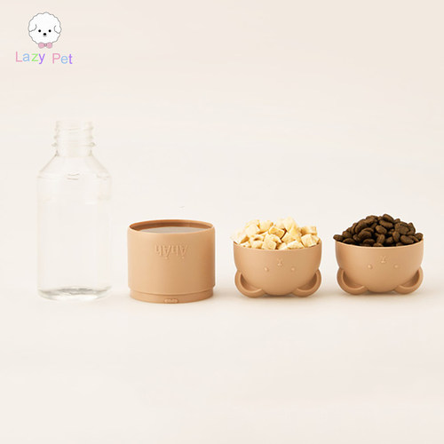 韩国宠物小熊便携一体零食杯水杯