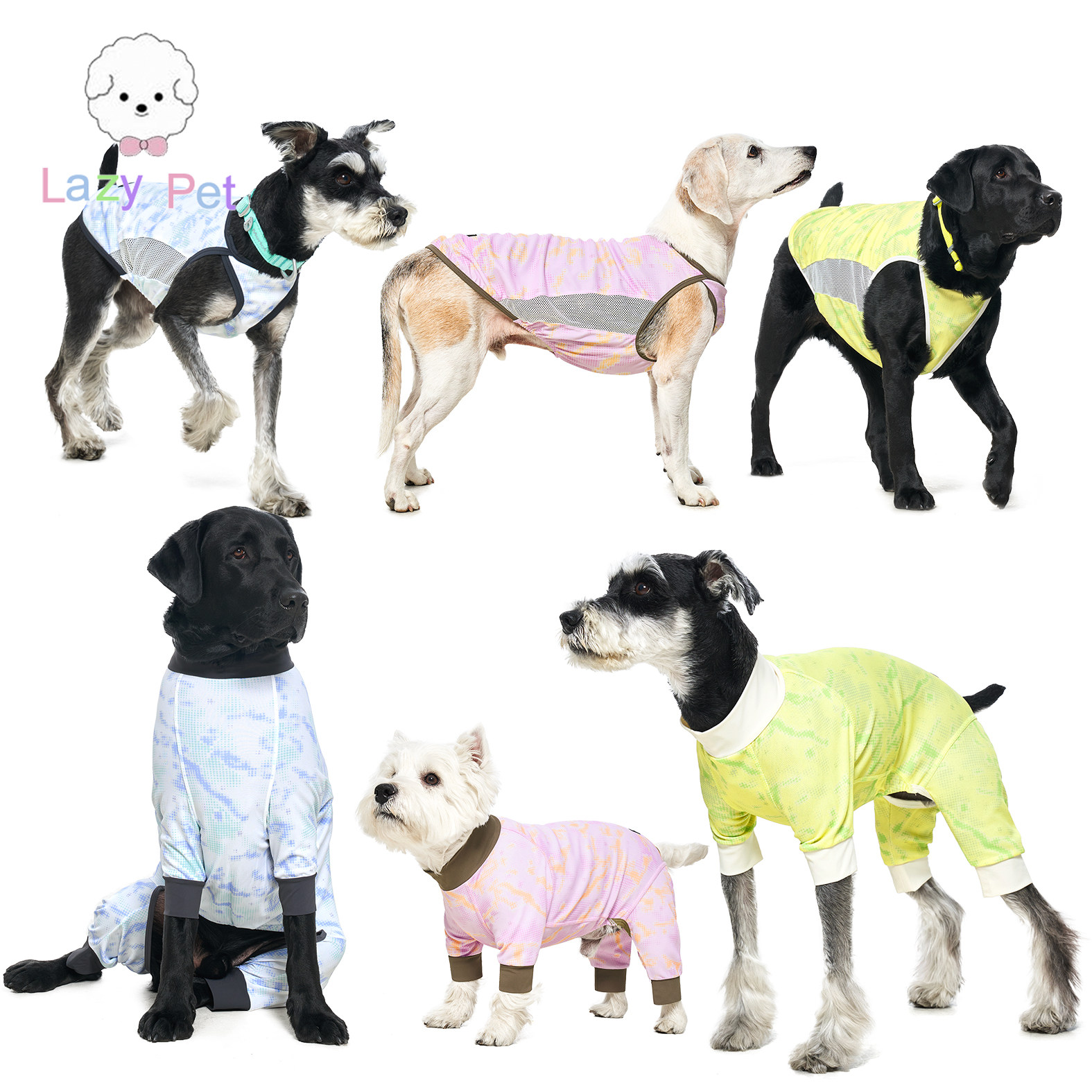 宠物夏防晒防蚊虫降温背心四脚衣