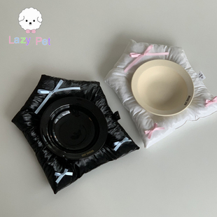 「Lazy OANDB宠物手工光泽生活防水丝带蝴蝶结餐垫 Pet」韩国代购