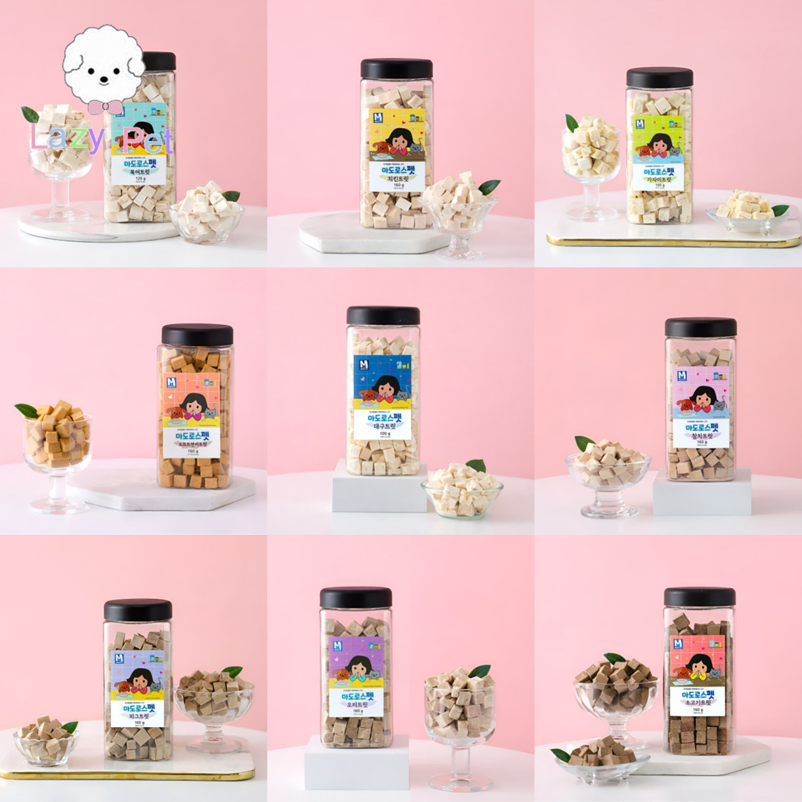 『LazyPet』韩国Matroos鸡鸭牛肉鱼营养冻干宠物猫狗零食大罐装