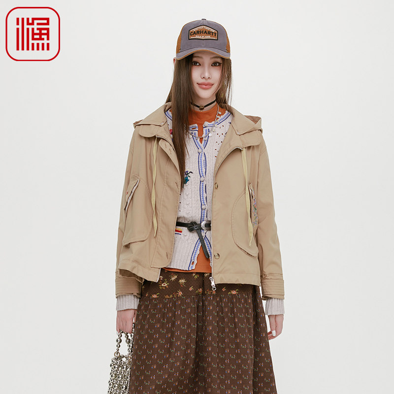 渔牌女外套新款早秋2025时尚外套