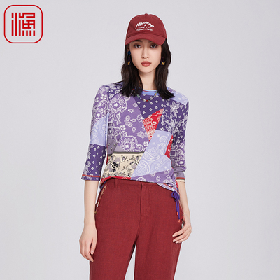 FISHING短袖t恤女2025新款纯棉全棉休闲短袖针织圆领上衣FGHA2046