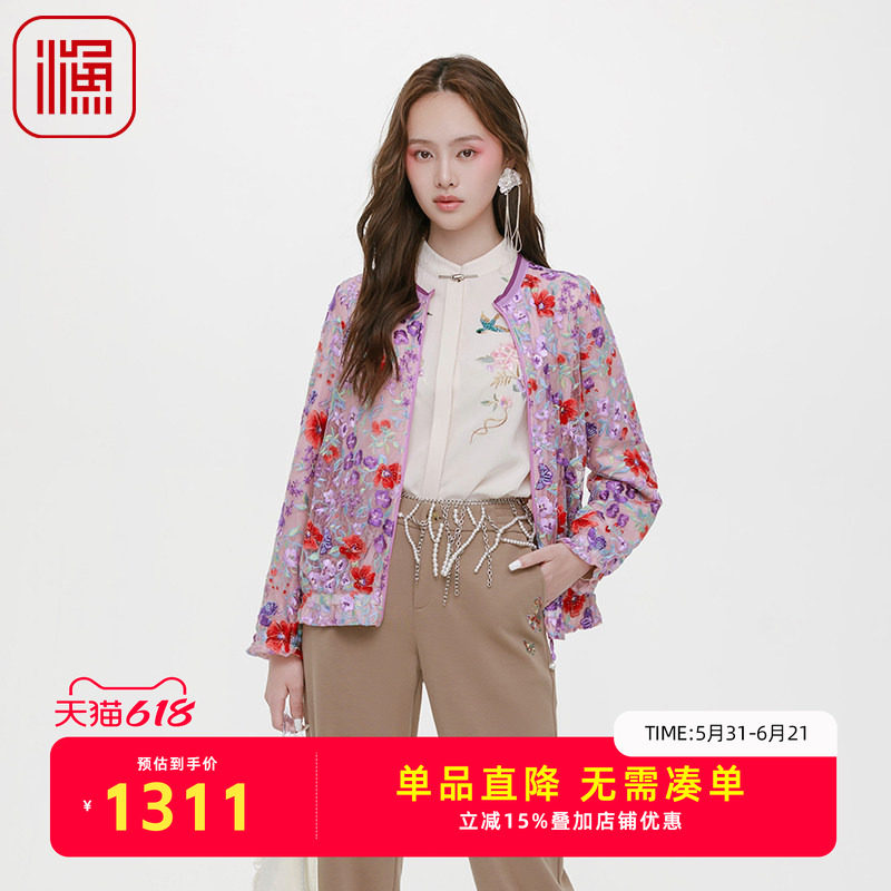 重工刺绣绣花休闲上衣外套