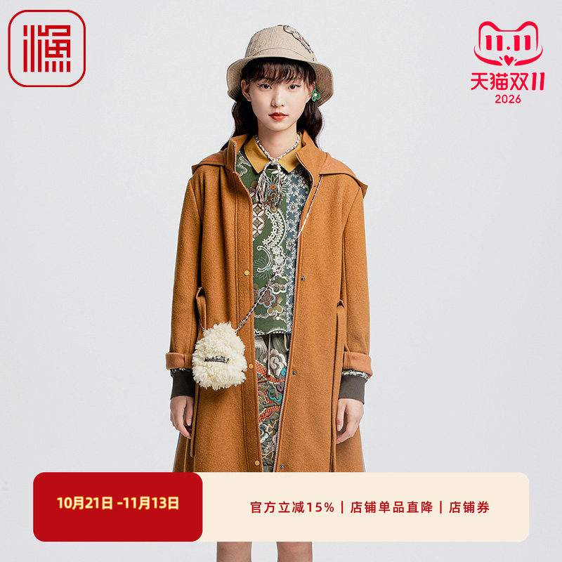 中长款保暖加厚秋冬毛呢外套韩版