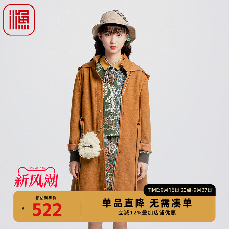 中长款保暖加厚秋冬毛呢外套韩版