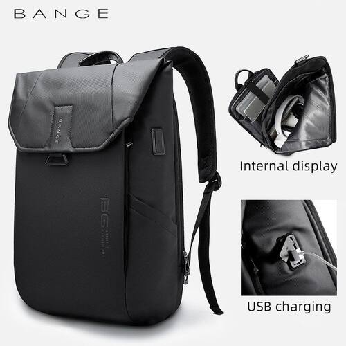 BANGE新款背包男双肩包商务背包男款电脑书包大学生backpack批发