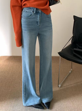 冬款品牌工厂店超模裤冬季新色调特色喇叭牛仔裤61658