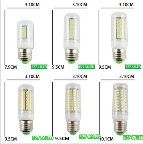 led玉米灯e14小螺口家用7瓦9瓦12瓦24vled灯泡筒灯船用灯泡节能灯