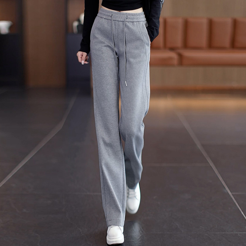 清仓捡漏窄版阔腿裤女秋冬新款高腰宽松显瘦卫裤休闲运动直筒裤子,女装/女士精品,休闲裤,淘宝优惠券,粉丝福利购,淘宝优惠卷