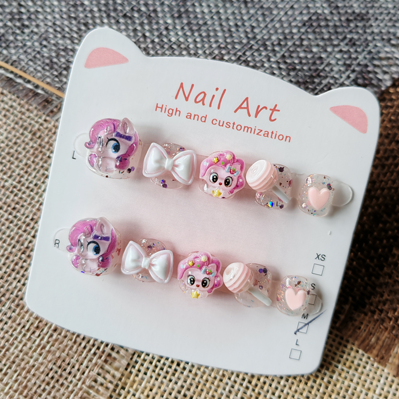 纯手工儿童穿戴甲可爱3-6-10岁 卡通小马宝莉碧琪小朋友美甲贴片,彩妆/香水/美妆工具,穿戴甲/甲片,淘宝优惠券,粉丝福利购,淘宝优惠卷