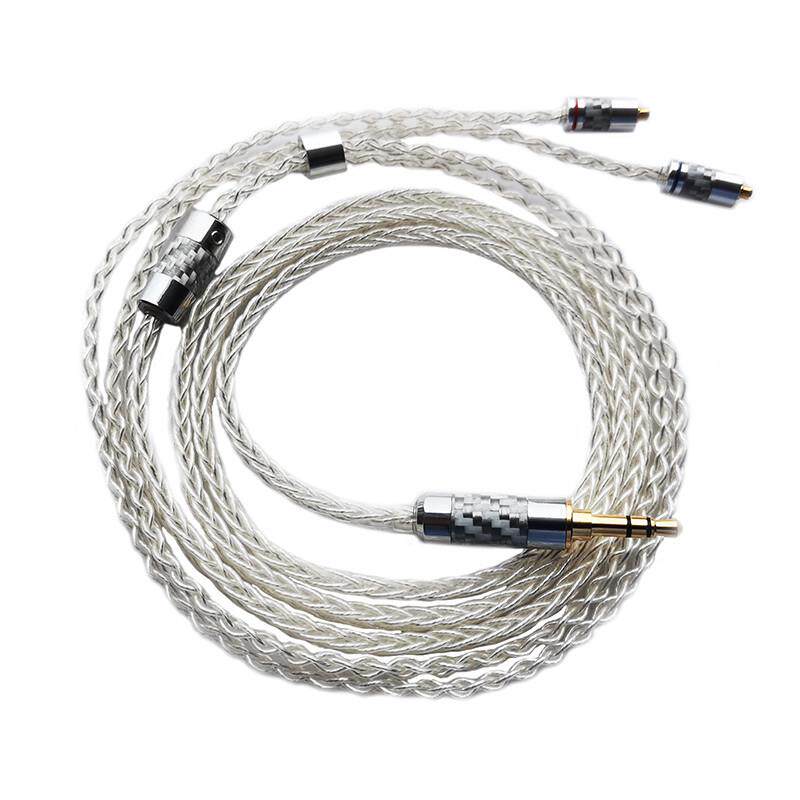 纯银耳机升级线 4.4/2.5平衡单晶银mmcx0.78se846ie80s榭兰图A2DC