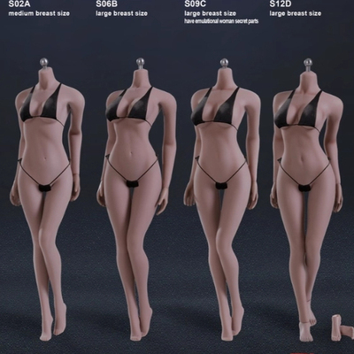 现货 TBLeague S02A/S06B/S09C/S12D 1/6 女素体超可动兵人小麦肤