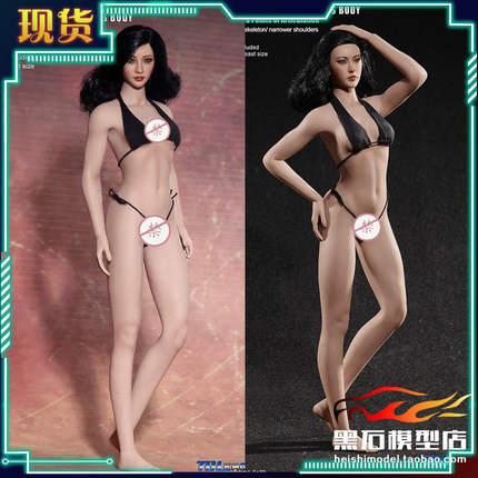 现货TBLeague 1/6兵人 S16A & S17B 无头钢骨包胶 中胸窄肩女素体