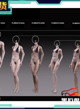 现货TBLeague 1/6 S24A S25B S26A S27B 瘦小体型无头钢骨女素体