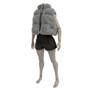 现货 FigGear 1/6比例女兵人外套棉服马甲12寸人偶服装嘎子姐娃衣