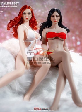 现货 TBLeague PLLB2020-S42A S43A 1/6 欧美包胶连脚女兵人素体