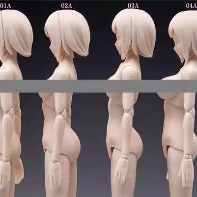 现货 86TOYS &龙山金属 1/12比例 半包胶女素体 T86-ST01-04AB