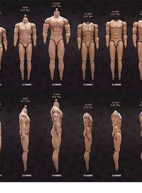 现货 23TOYS 1/6 23 BD001-6 可动男高兵人素体 不含手型脚型