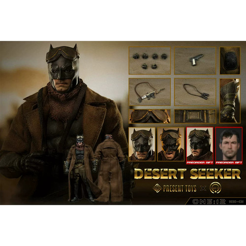现货 PRESENT TOYS 1/12 沙漠老爷 蝙蝠侠 SS-01 可动兵人手办