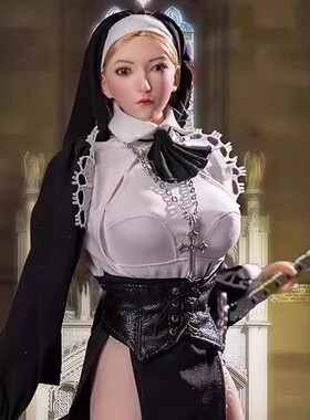 现货1比6 cdtoys cd072 女兵人偶万圣节修女变装制服 修女cos服装