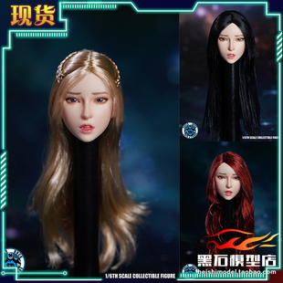 DUCK SUPER 适合12寸女兵人包胶素体 SDH027 表情女头雕 现货