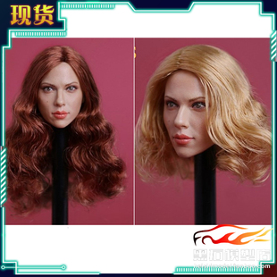 现货GACTOYS 1/6兵人偶 GC002  黑寡妇斯嘉丽 欧美 带痣 女头雕