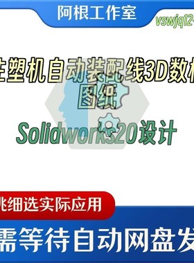 注塑机自动装配线3D数模图纸Solidworks20设计