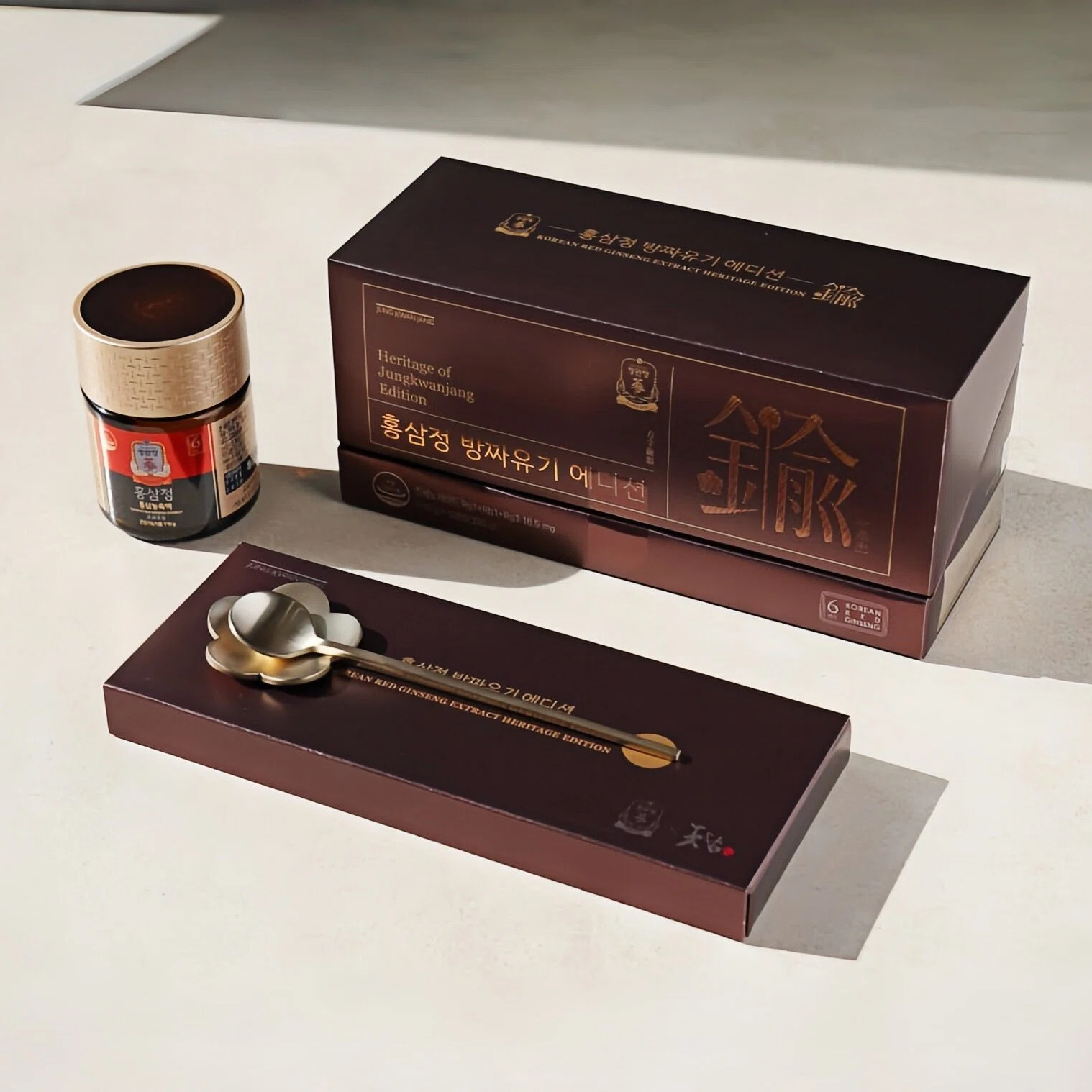 正官庄红参精膏传承版有机6年根高丽参110g*3韩国专柜正品直邮