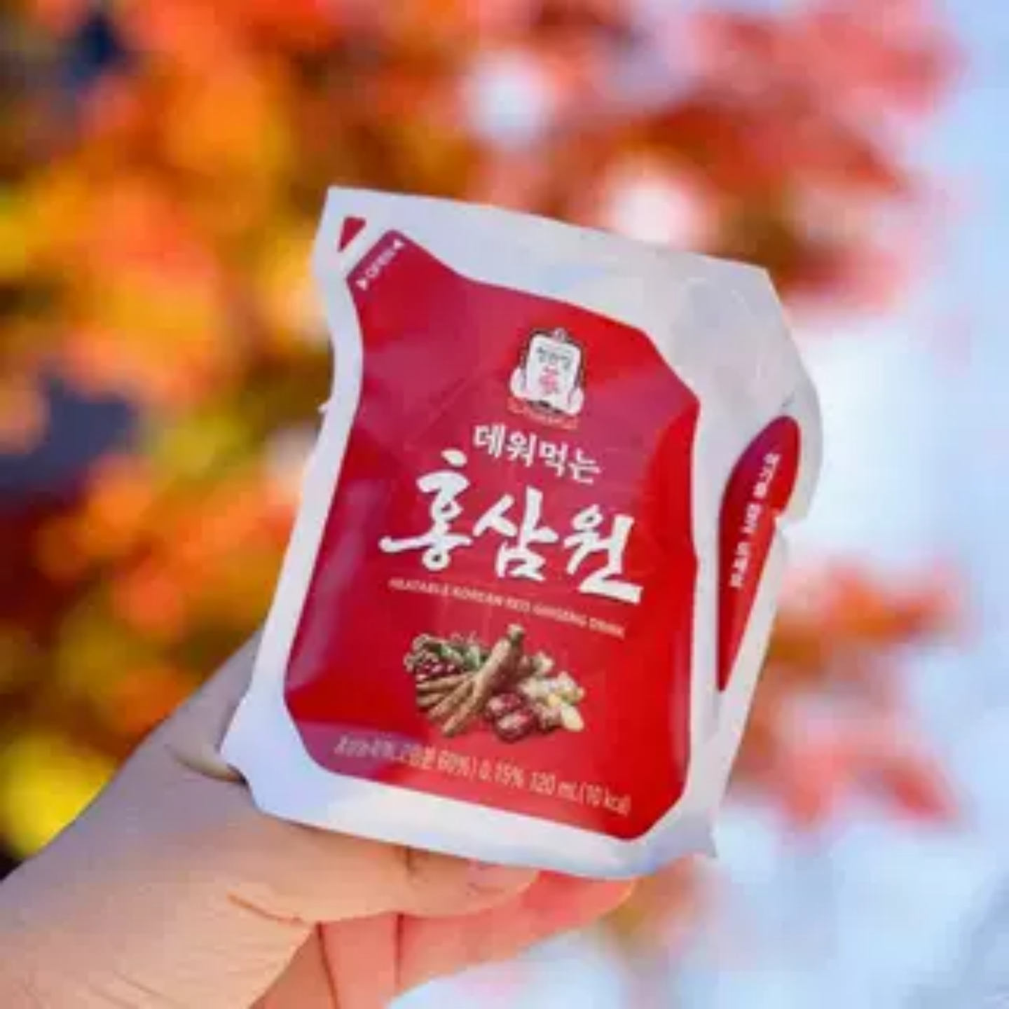 正官庄加热红参元即饮6年根高丽参低糖低卡肉桂枸杞大枣韩国代购