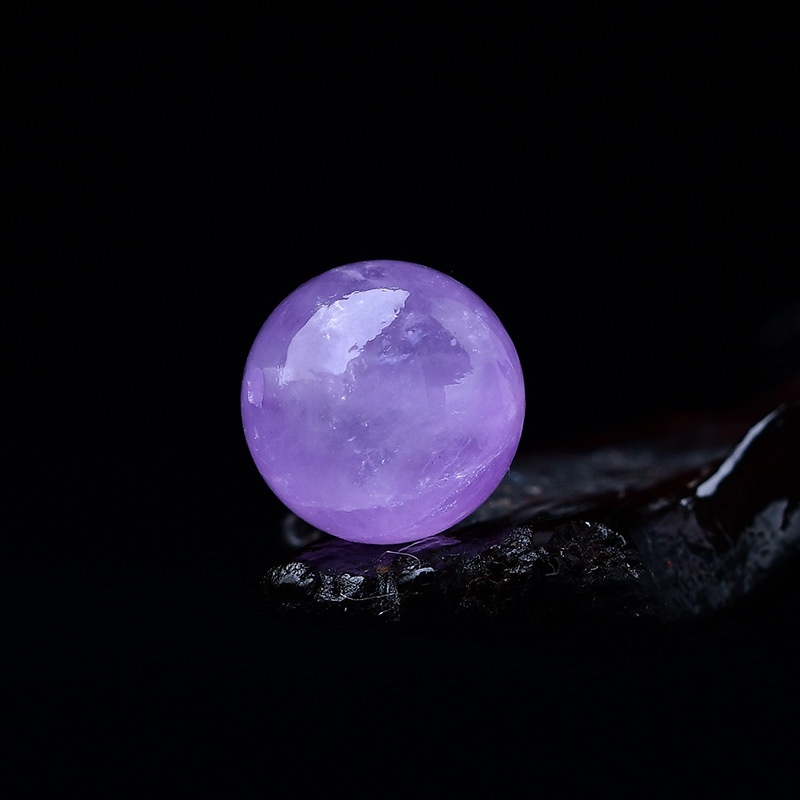 天然紫水晶散珠子圆珠串珠手链佛珠diy饰品配件半成品水晶薰衣草