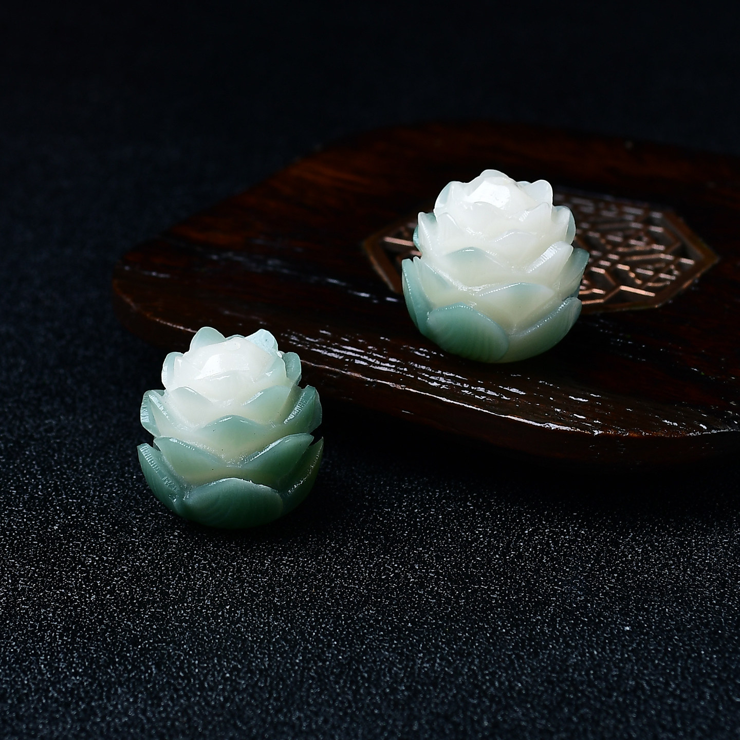 天然白玉菩提根阴皮莲花散珠子DIY手工饰品配件材料半成品配佛珠
