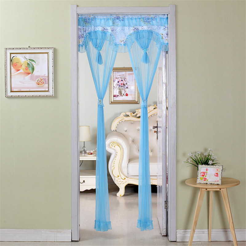 夏季防蚊双开纱门帘送伸缩杆特价