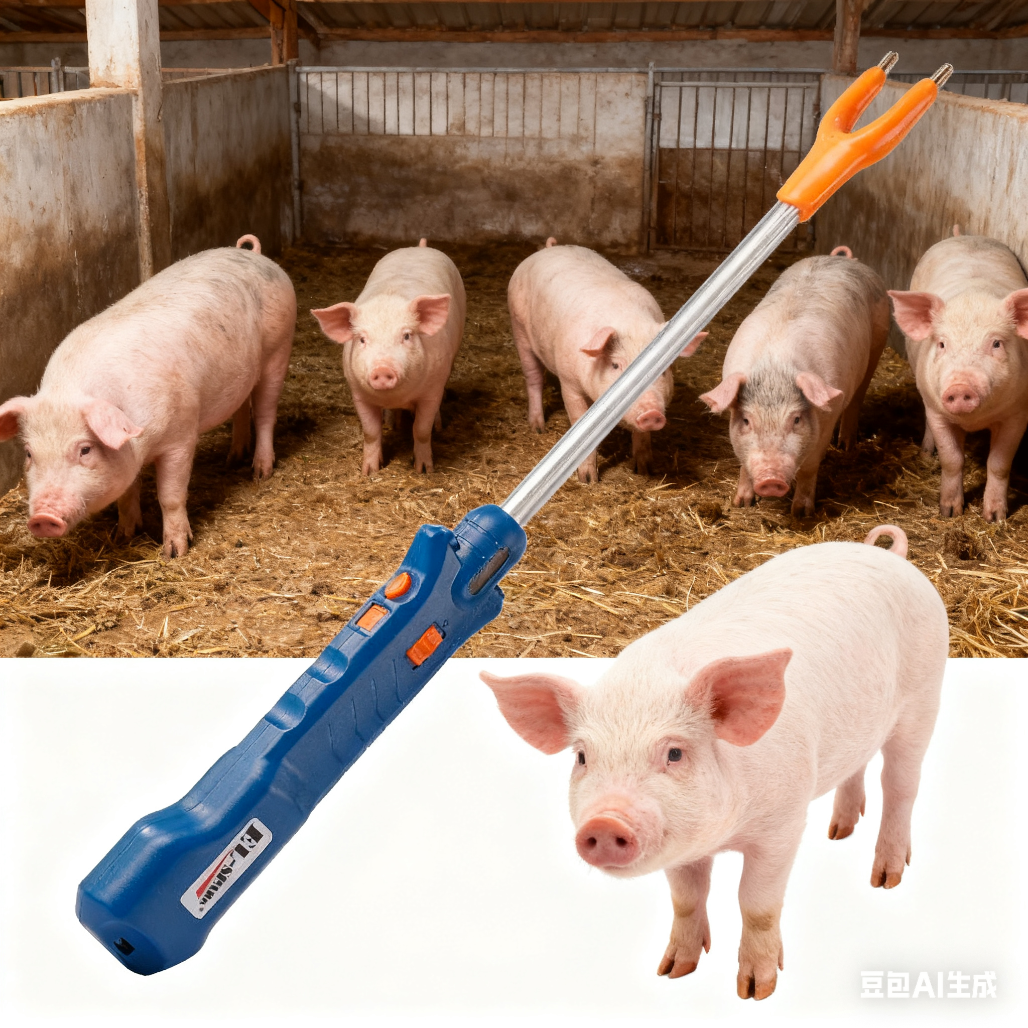 赶猪神器电辊电猪棍赶猪棒电动猎博士电鞭赶牛赶羊神器防水