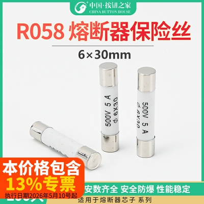 陶瓷保险丝管6*30mm芯子500V