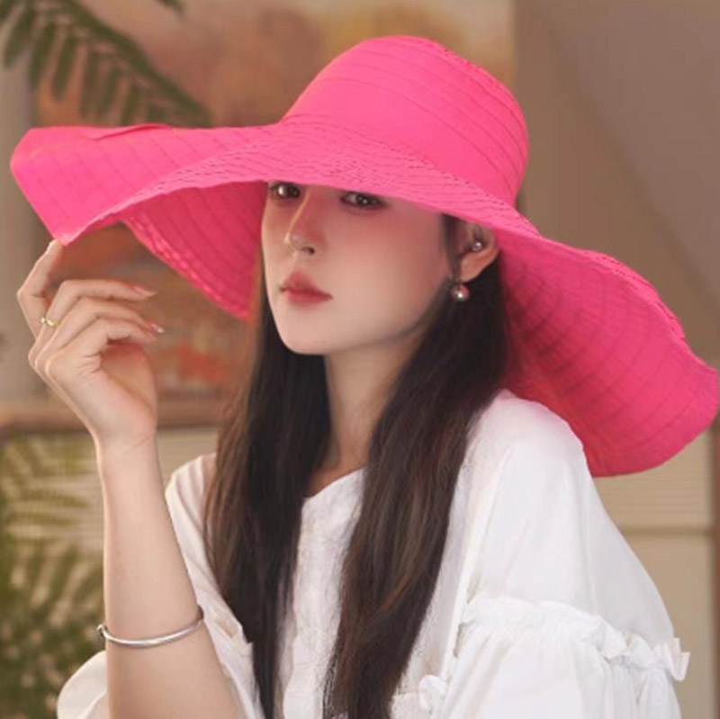 夏季海边大帽檐防晒遮阳帽女