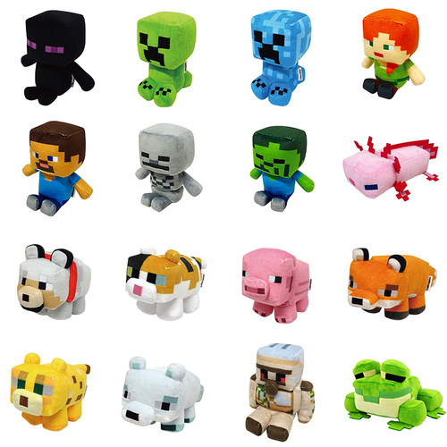 日本正版我的世界玩偶公仔